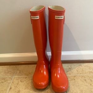 Orange Hunter Boots